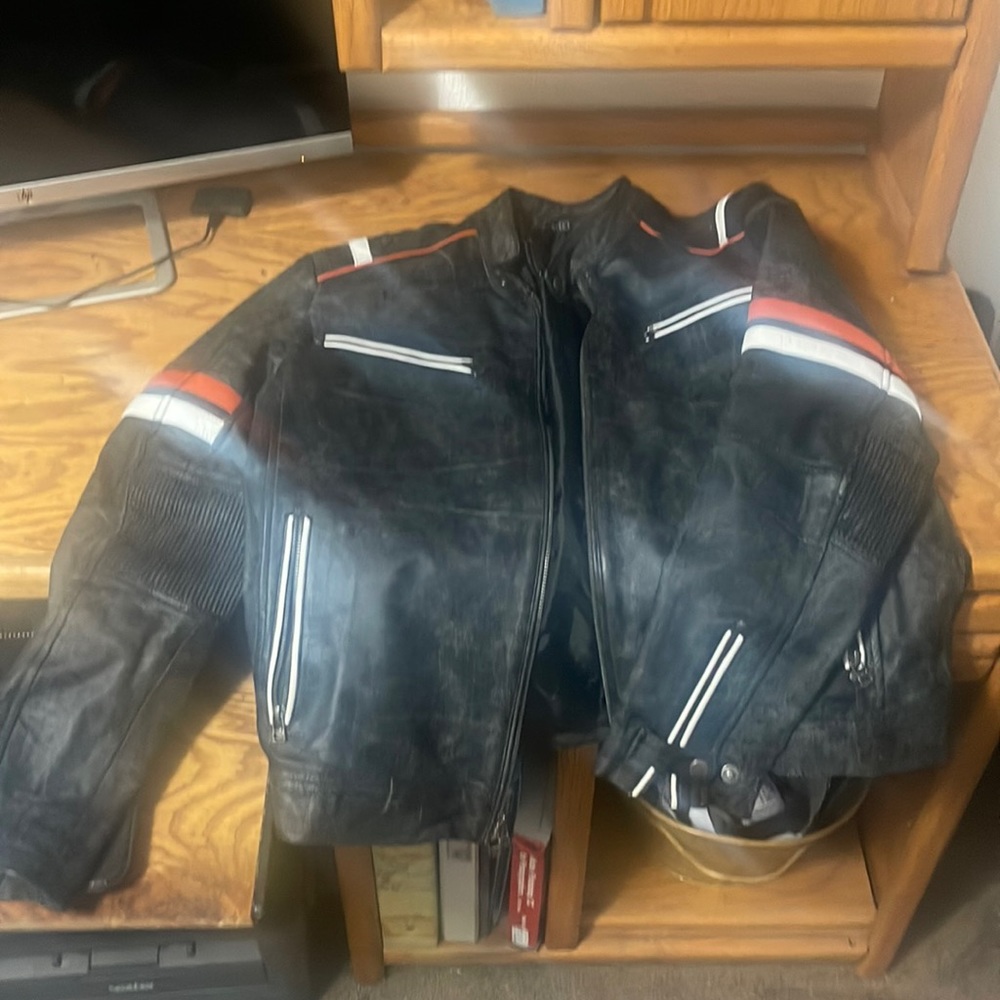 Merchandise Real Leather Vintage Motorcycle Jacket